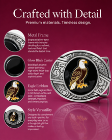Classic Eagle Knife Belt Buckle