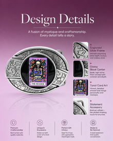 Tarot The Reader Knife Belt Buckle