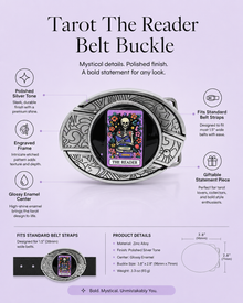 Tarot The Reader Knife Belt Buckle