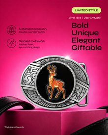 Cute Reindeer Knife Belt Buckle