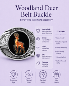 Cute Reindeer Knife Belt Buckle