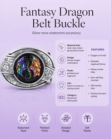 Fantasy Dragon-1 Knife Belt Buckle