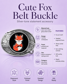 Cute Fox Knife Belt Buckle