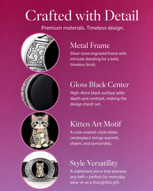 Cute Kitten Knife Belt Buckle